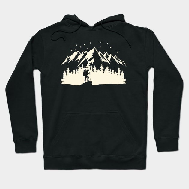 The Outdoors - For Camper and Hikers Hoodie by Graphic Duster